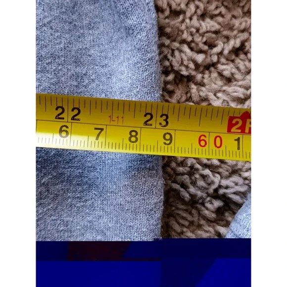 NIKE AIR Jordan Hoodie Adult Men's Large Gray Sweater Logo Graphic Sweatshirt - Picture 8 of 9